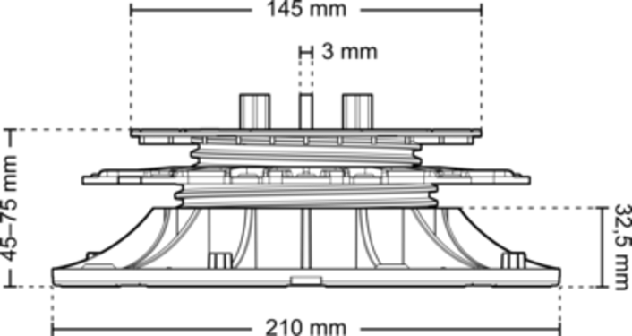 Dimensions max 045 075 d5 front