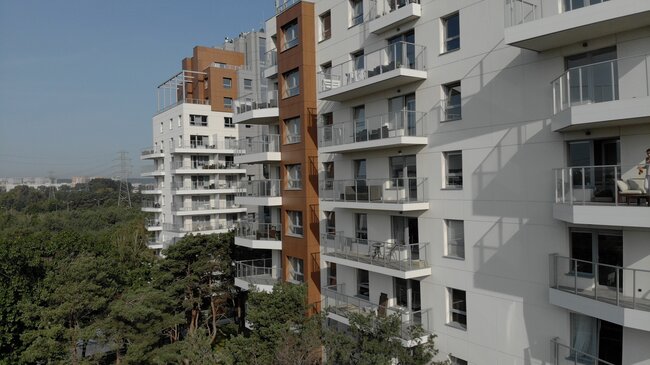 Tarasy wentylowane w kompleksie apartamentowym 8
