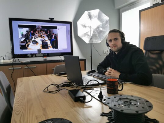 Zdjęcie spotkania online sala konferencyjna DD Group Gdańsk