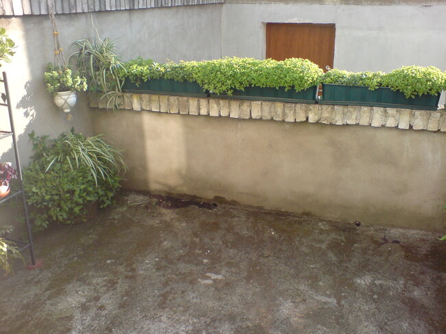 Stary taras betonowy przed remontem