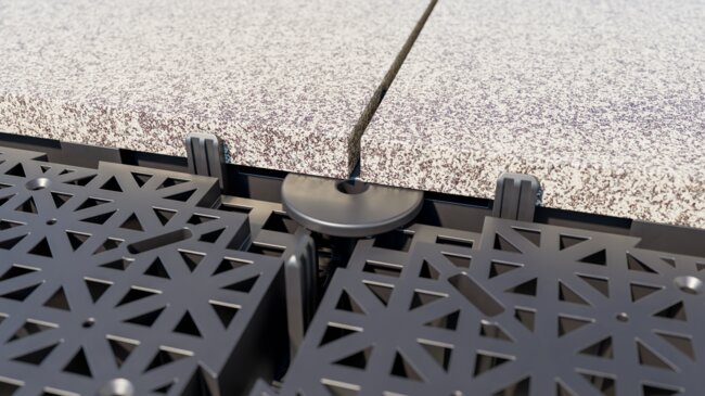 decksafe non slip subfloor underlayment installed beneath ou